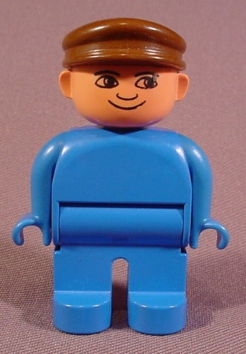 Lego Duplo 4555 Male Articulated Figure, Blue Legs, Blue Shirt