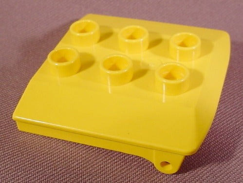 Lego Duplo 4543 Yellow Vehicle Cab Cabin Roof With Pivot Points 3X3