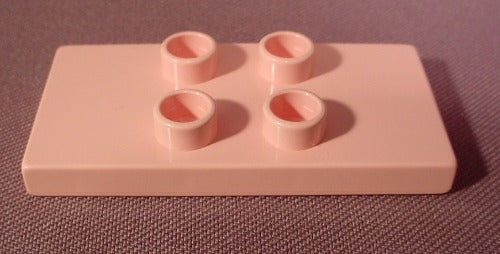 Lego Duplo 4121 Light Pink Tile 2X4X1/3, Family Home