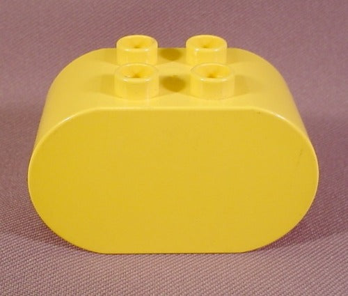 Lego Duplo 4198 Yellow 2X4X2 Brick With Rounded Ends, Community