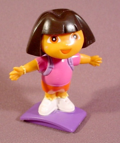 Dora The Explorer PVC Figure On A Base, 2 3/4" Tall, 2006 Mattel