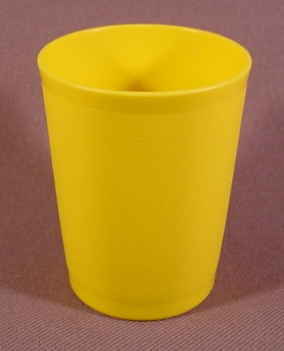 Tupperware Tuppertoys Mini Yellow Tumbler Cup, 2 3/8" Tall