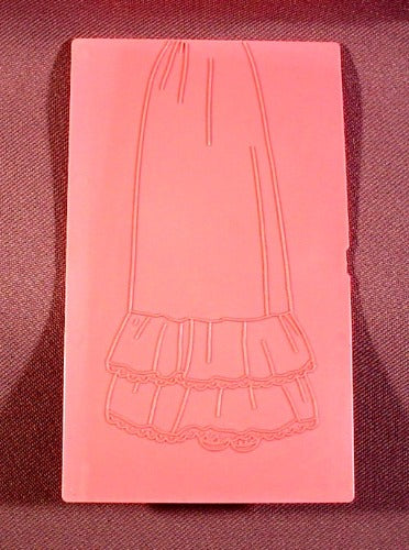 Replacement Pink Tomy Fashion Plate, 2 3/4" By 4 1/2", Long Dress