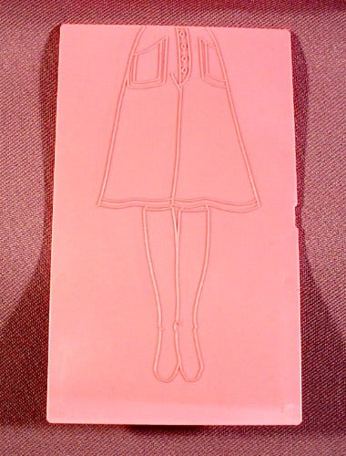 Replacement Pink Tomy Fashion Plate 2 3/4" By 4 1/2" Knee Length