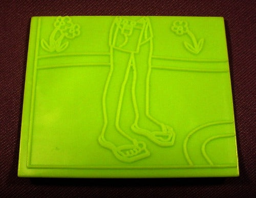 Polly Pocket Rubbing Plate, 2 1/2" By 3", Shorts & Jeans, 2004 Orig