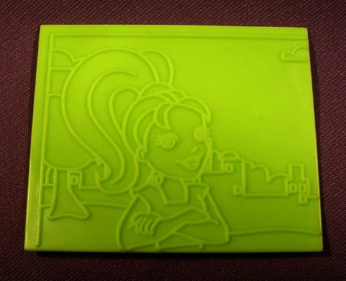 Polly Pocket Rubbing Plate, 2 1/2" By 3", Camera & Arms Crossed, 20