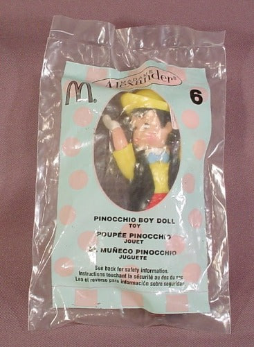 Mcdonalds Mip 2004 Madame Alexander Pinocchio Boy Doll, Sealed In O