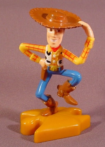 Disney Toy Story Woody Figure On Puzzle Base, 3 3/4" Tall, 2000 Mcd