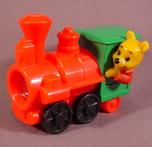 Disney Winnie The Pooh In Train Engine Viewer Toy, 1995 Mcdonalds,