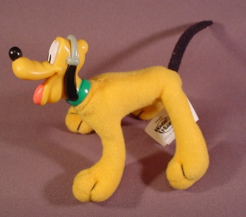 Mcdonalds 2001 Disney's House Of Mouse Plush Bendy Pluto Doll Figur