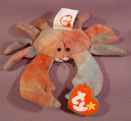 Mcdonalds TY Teenie Beanie Babies Claude The Crab, 1993 Ty, Has Clo