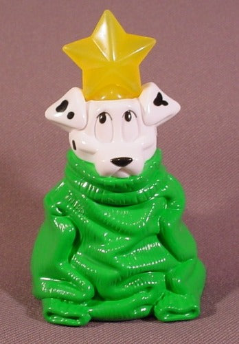 Mcdonalds 101 Dalmatians, Dog With Green Clothes & Light Up Christm