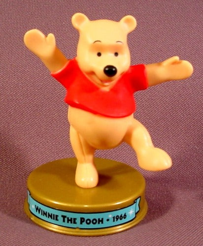 Mcdonalds 100 Years Of Magic Winnie The Pooh PVC Figure On Base, Wa
