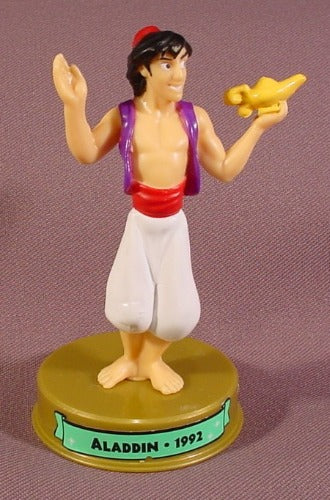 Mcdonalds 100 Years Of Magic Aladdin PVC Figure On Base, Walt Disne