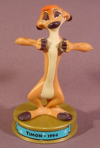 Mcdonalds 100 Years Of Magic Timon PVC Figure On Base, Walt Disney