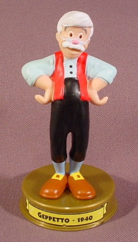 Mcdonalds 100 Years Of Magic Geppetto PVC Figure On Base, Walt Disn