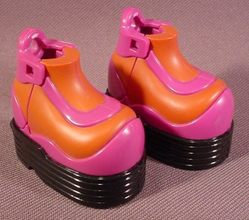 Pair Of Bratz Orange & Purple Shoes, Feet, MGA, Hard Plastic