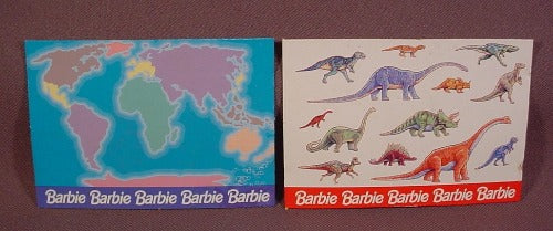 Barbie Replacement Carboard Cards For 1995 Teacher Barbie Blackboar