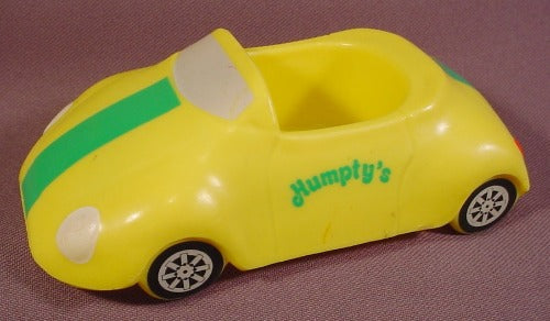 Humpty's Restaurant Advertising Promotional Yellow Race Car, 5" Lon