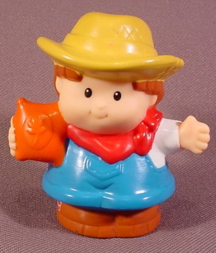 Fisher Price Little People 2001 Farmer With Bag Of Seed For K7925
