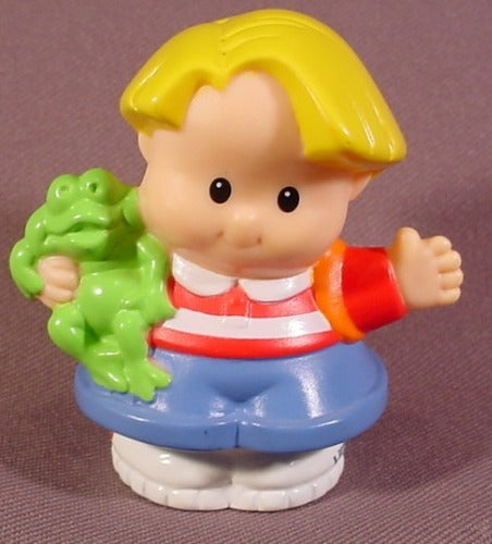 Fisher Price Little People 2001 Eddie With Frog For B1832