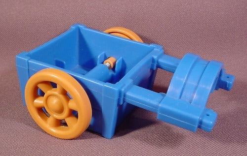 Fisher Price Little People 1999 Blue Horse Cart Wagon