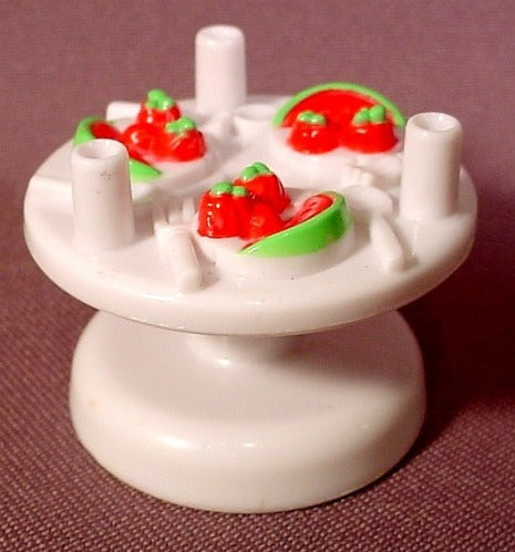 Fisher Price Sweet Streets 2000 White Round Table With 3 Place Sett