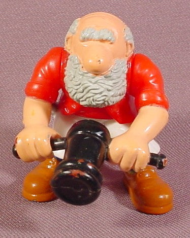 Fisher Price 1995 Pirate Ship Figure, Bald Head With Gray Beard