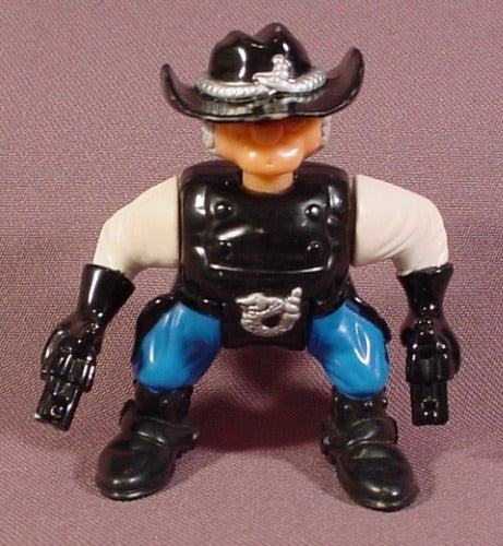 Fisher Price 1996 Bandit Cowboy Figure Silver Snake Belt Buckle