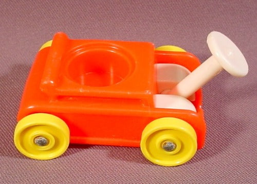 Fisher Price Vintage Red Wagon, Yellow Wheels, 656 Play Family