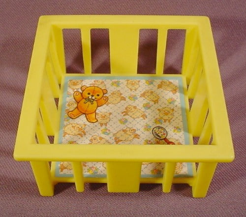 Fisher Price Vintage Yellow Playpen Crib With Litho, 761
