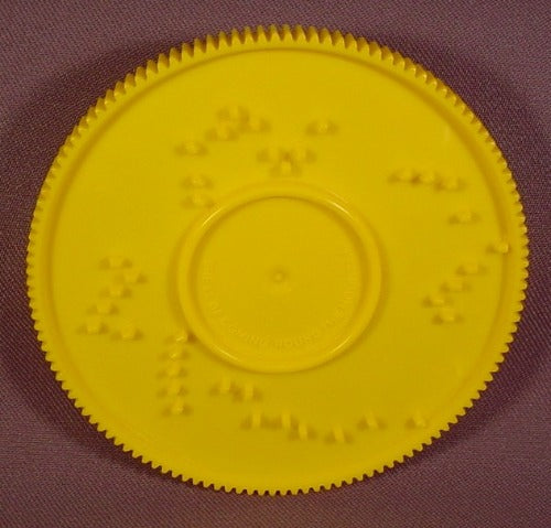 Fisher Price Record Disk Yellow She'Ll Be Coming Round The Mountain