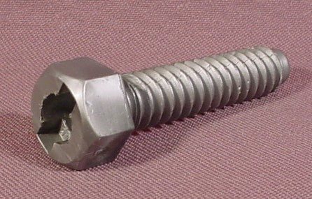 Fisher Price Silver Screw Or Bolt With Slotted End, 72754 Power Cha