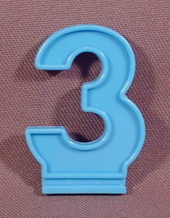Fisher Price Blue Number "3" Slide In Accessory, 2152 Create-A-Cake