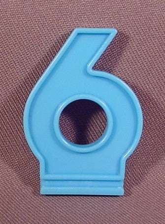 Fisher Price Blue Number "6" Slide In Accessory, 2152 Create-A-Cake