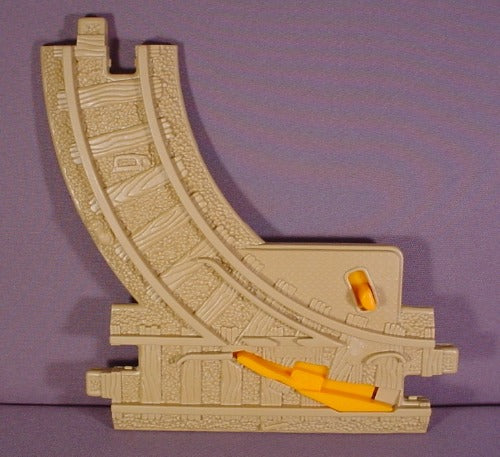 Fisher Price Geotrax Brown Right Hand Y Track With Switch, H3464 Wo