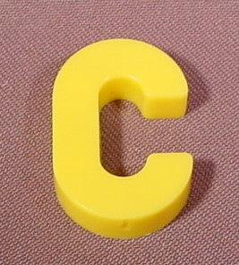 Fisher Price Magnetic Letter Yellow "C", #176 School Days Desk