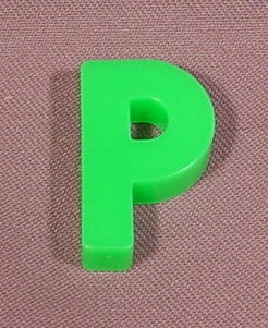 Fisher Price Magnetic Letter Green "P", #176 School Days Desk