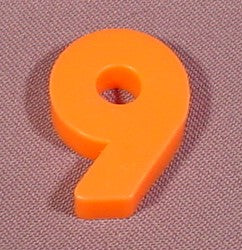 Fisher Price Magnetic Number Orange "6" Or "9", #176 School Days De
