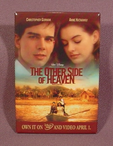 Pinback Button 3 1/8 By 2 1/8", The Other Side Of Heaven, Movie Dvd