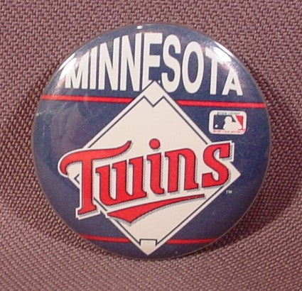 Pinback Button 1 3/8" Round, Minnesota Twins, Major League Baseball