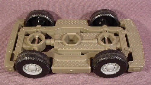 Fisher Price Imaginext Stone Gray Car Chassis, 6 1/2" Long, Black W