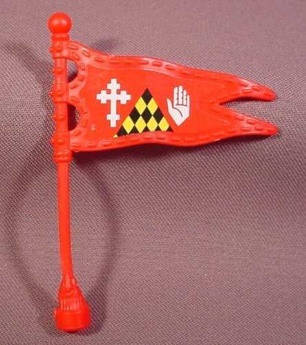 Fisher Price Imaginext Red Flag With Clip On Mast, 78333 Battle Cas