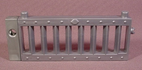 Fisher Price Imaginext Silver Metal Looking Railing With 8 Triangle