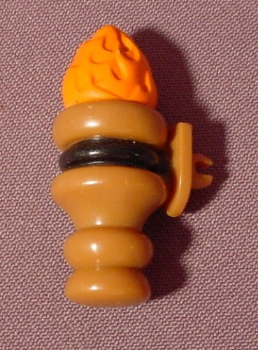 Fisher Price Imaginext Brown Wood Clip On Wall Torch