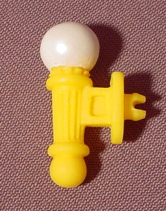Fisher Price Imaginext Yellow Clip On  Wall Light With White Globe,