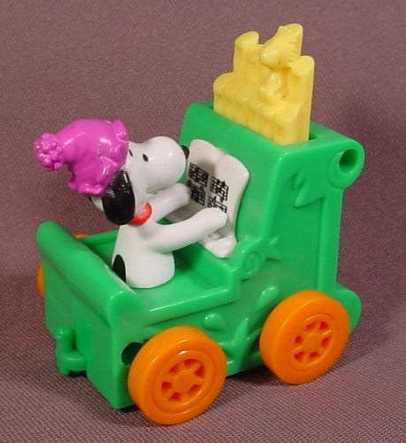 Mcdonalds Snoopy On A Pipe Organ Car Toy, Pipes Move Up & Down