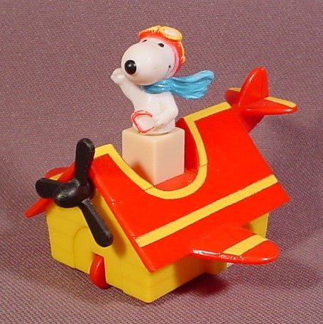 Mcdonalds 1989 Peanuts Friction Racers Snoopy In Sopwith Camel