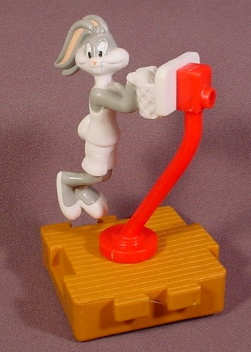 Mcdonalds 1996 Looney Tunes Space Jam Bugs Bunny Toy, 4 1/4" Tall,