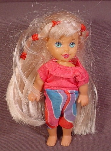 Kid Kore 1998 Doll With Long Blond Hair, 5" Tall, Blonde